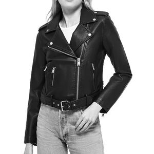 Levi's Black Faux Leather Moto Jacket